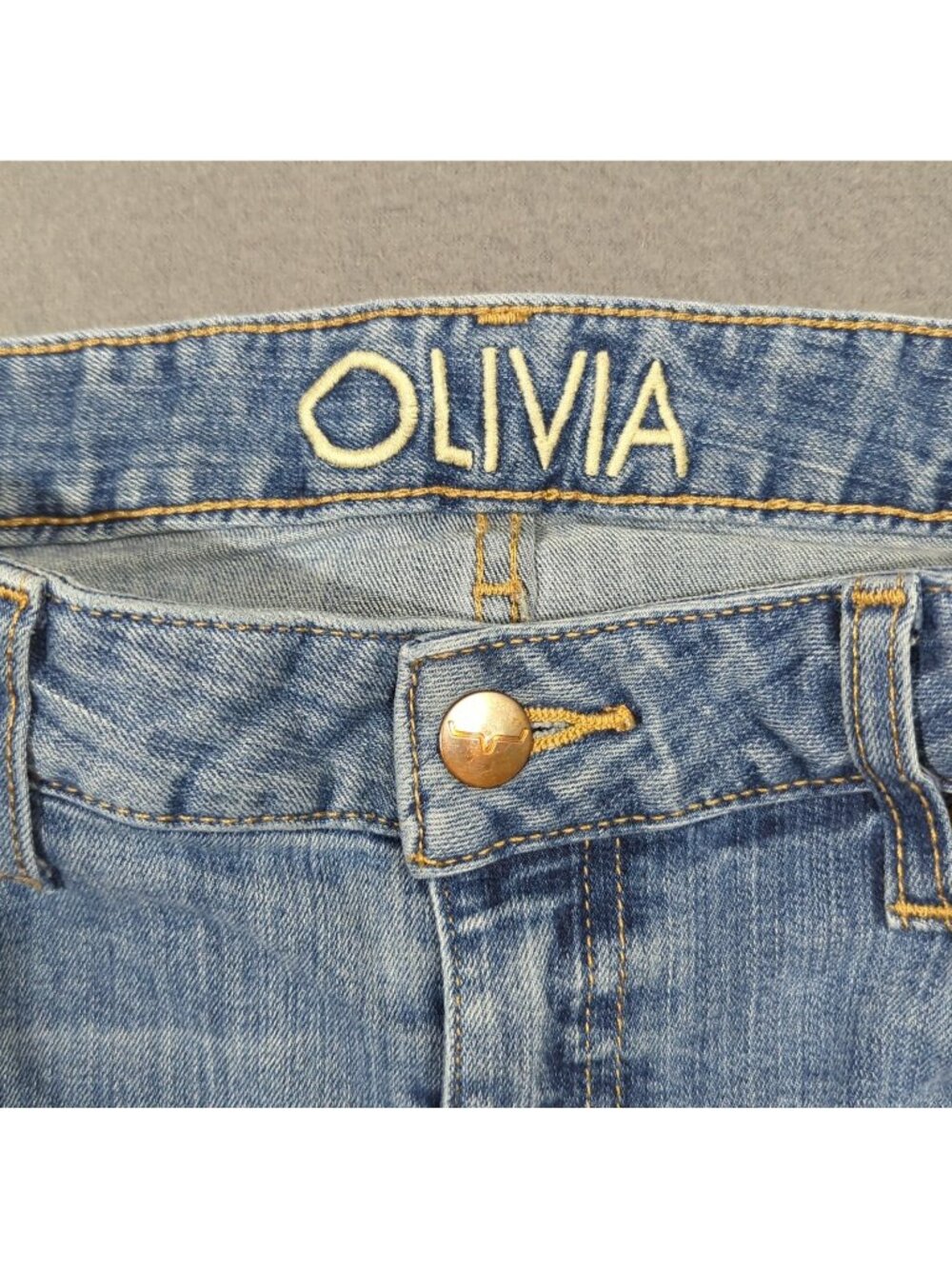 Kimes Ranch Jeans Women's 4x30 Blue Olivia Wide Leg Raw Hem High Rise Western